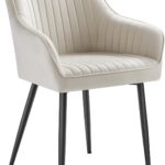 Comfort Chair With Powder-Coated Metal Legs, Plywood, Velvet, Foam
