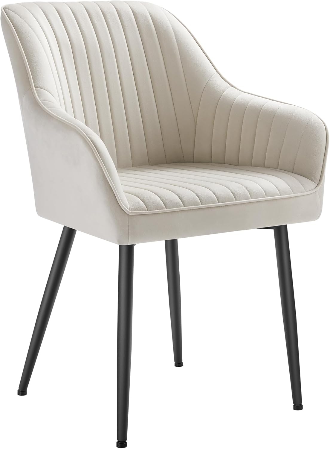 6a5a3e05c30f8c2121ea011814f4e538ef50369b1e25f2b223bb0.jpg Comfort Chair With Powder-Coated Metal Legs, Plywood, Velvet, Foam - Image 1