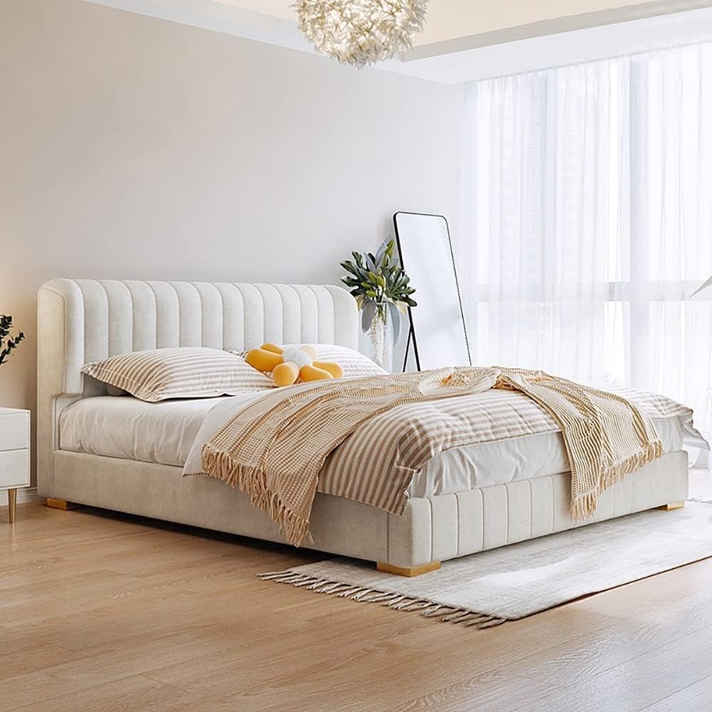 6a5a44ea4c2ea31bf13d1ff351050213cbb9edfc7ee011468c2bb.jpg Upholstered Bed Frame - Image 1