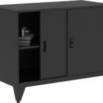 Storage Cabinet with Slider Door