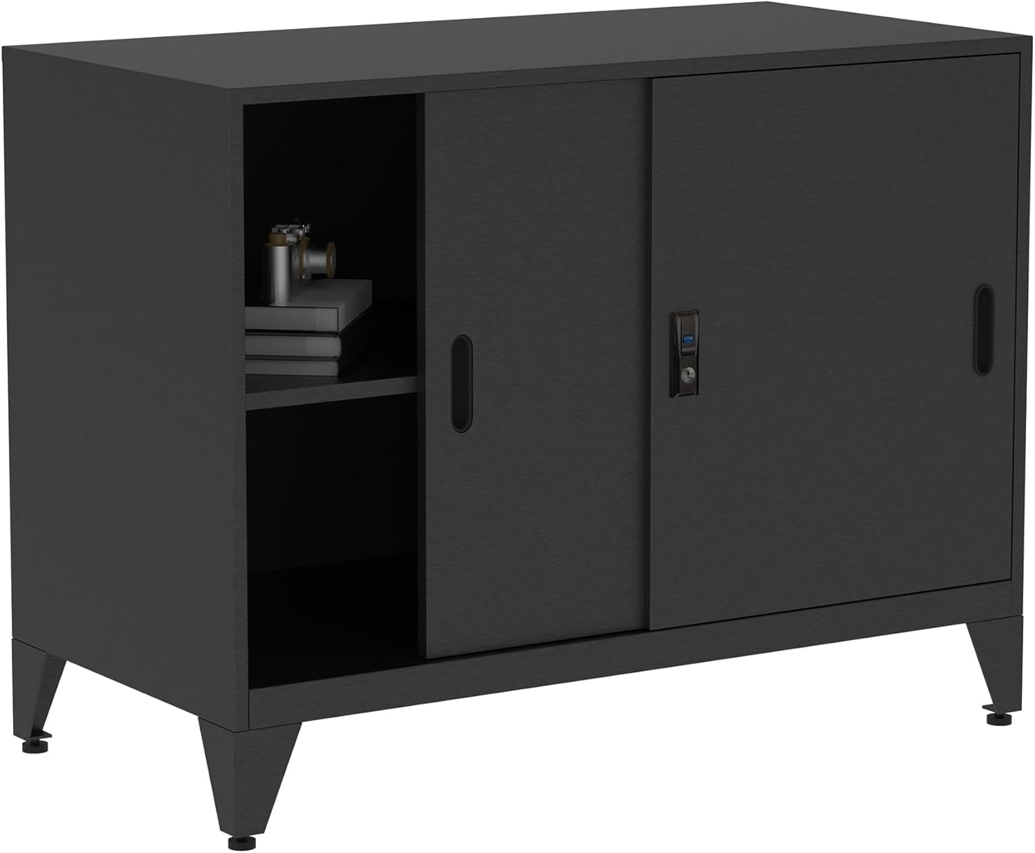 6a5a4cbaa7d95fc7611653dc7442174349c1f559967339bd2cd01.jpg Storage Cabinet with Slider Door - Image 1