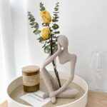 Sandstone Resin Thinker Statue